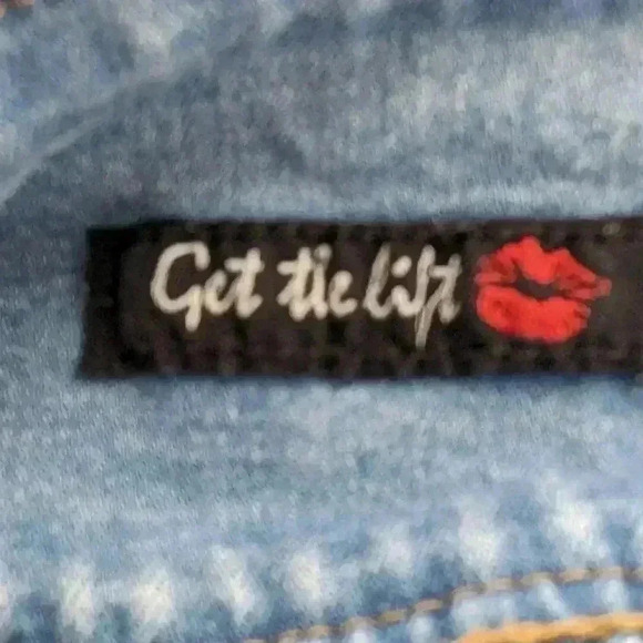 Hot Kiss Women's Size 5 Juniors Light Color Distressed Jeans - Picture 10 of 16